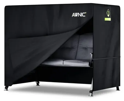 Produktbild von Hollywoodschaukel Abdeckung 175x125x160cm 420D Polyester Wasserdicht Wetterfest mit Kordelzug