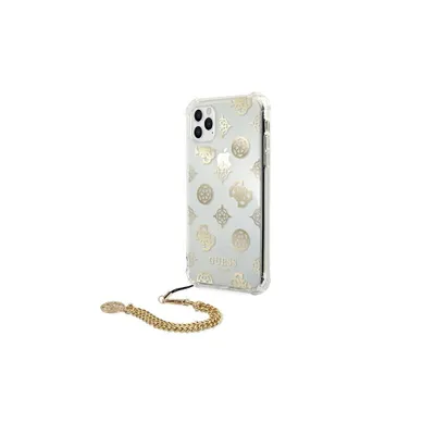 Produktbild von Guess GUHCN58KSPEGO iPhone 11 Pro 5,8" Gold/Gold Hardcase Peony Chain Collection Schutzhülle