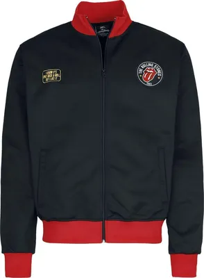 Produktbild von The Rolling Stones Trainingsjacke Herren Soccer Trackjacket schwarz/rot 4XL
