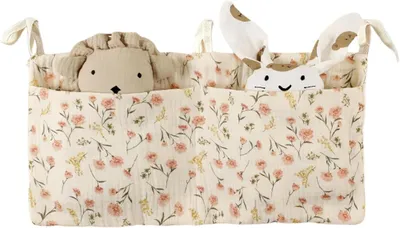 Produktbild von Aufhänger für Kinderbett – Organizer für Kinderzimmer – Aufbewahrungstaschen – Bettaufbewahrung – Aufhängeaufbewahrungstasche für das Bett
