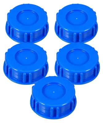 Produktbild von 5 Stück große HDPE-Fassdeckel in Blau für 20-25 l Regentonnen im Freien