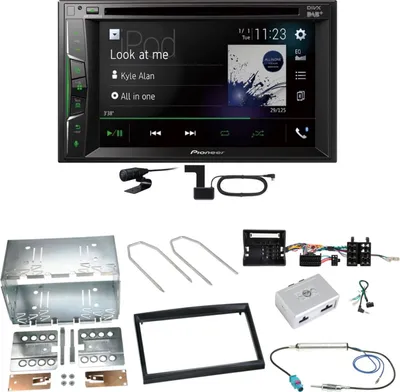 Produktbild von Pioneer AVH-A3200DAB Bluetooth DAB Einbauset für Citroen C2 C3 Berlingo Jumpy