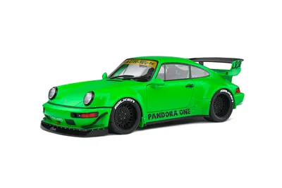 Zdjęcie produktu dla Solido model samochodu skala 1:18 Porsche RWB 964 Pandorra One zielony 2016 S1807502
