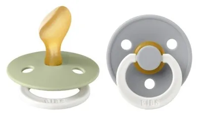 Productafbeelding van Bibs Glow Fopspeen 0-6 Maanden Anatomic Sage/cloud (2 stuks)