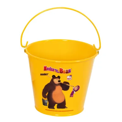 Obrázok produktu pre Máša a medveď - kovové vedierko
