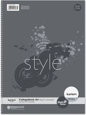 Immagine prodotto di Staufen® style 044160020 Bloc-notes - A4, 160 fogli, 70 g/m², 5 mm a quadretti