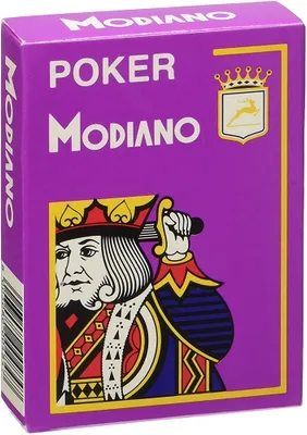 Produktbild von Modiano Pokerkarten Pink 100% Plastik 4 Large Index