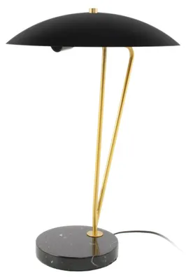 Immagine prodotto di Lampada da tavolo Kayani 125 in metallo e marmo nero e oro