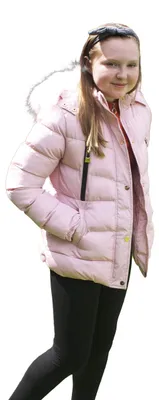 Produktbild von Mädchen-Pufferjacke mit Kunstfellkapuze