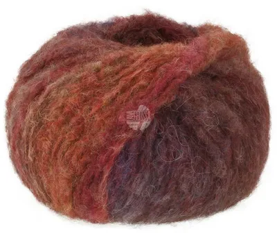 Produktbild von Lana Grossa - Gigante Multi 0103 weinrot rotbraun graurot aubergine khaki graubraun