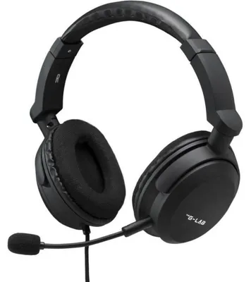 Produktbild von The G-Lab Korp Carbon, Kabelgebunden, Gaming, 20 - 20000 Hz, 220 g, Kopfhörer, Schwarz