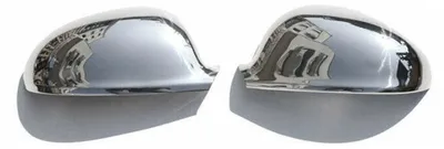 Productafbeelding van Spiegelschilden, spiegelafdekking voor Skoda Superb 2001-2008, roestvrij staal, chroom, 2-delig