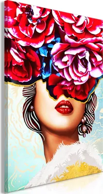 Produktbild von Vlies Leinwandbild - Sweet Lips (1 Part) Vertical 20x30 cm Menschen h-A-0171-b-a