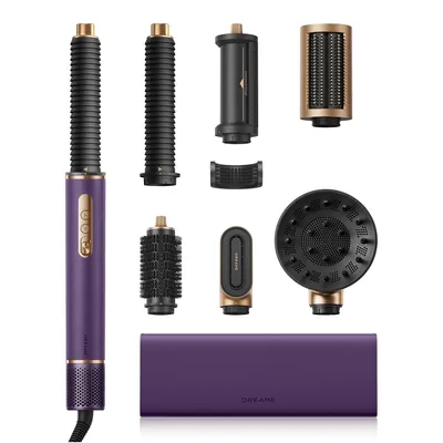 Produktbild von Dreame AirStyle Pro 2 ,7in1-Multistyler,Schnelltrocknend,2 Lockenaufsätze,Volumen für das Haar,glättende Bürste,Kräusel-Reduzierung,2026e Version,Lila