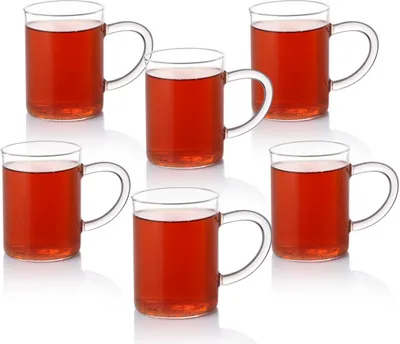 Produktbild von Hermia Concept, BLS-BRD200X6, Tassenset (6-teilig), Mehrfarbig, 100 % Borosilikatglas, 200 ml