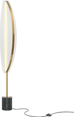 Produktbild von Maytoni  Stehleuchte Breeze LED incl. Messing aus Acryl , Aluminum 1000 Lumen Dimmbar 33W für Küche, Schlafzimmer, Wohnzimmer, Esszimmer, Lobby