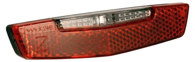 Produktbild von Union Fluo E Fahrradrücklicht für E-Bikes, StVZO, 6-48V, Gepäckträger 50/80mm
