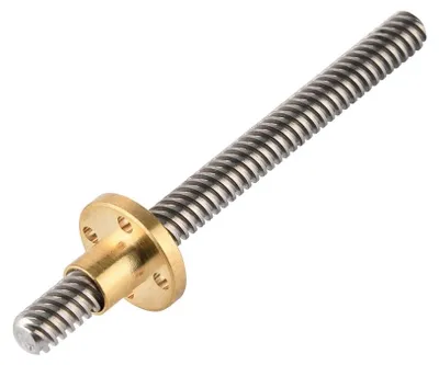 Obrázek produktu pro T8 – závitová tyč lichoběžníkového profilu + matice, délka 100 mm