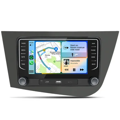 Zdjęcie produktu dla Radio samochodowe Hexinex 7" z systemem Android 15, 2 GB + 64 GB, czterordzeniowy procesor, Wi-Fi, GPS, DSP, RDS do Seata Leona z lat 2005–2011