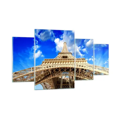 Produktbild von Bilder auf glas - Architektur paris stadt eiffel - 160x90cm - Glasbilder - Wandbilder - Kunstdruck - zum Aufhängen bereit - Wanddekoration aus Glas - Glas Bilder - Wandbild auf Glas - GDL160x90-2479