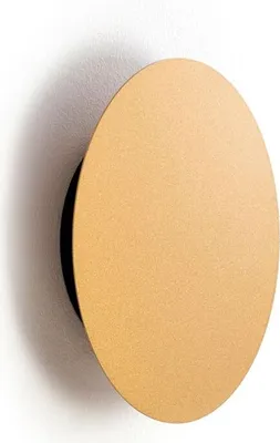 Obrázek produktu pro Nástěnné svítidlo LED kovové kulaté Ø 15 cm v barvě zlaté matné teplé bílé světlo 3000 K 60 lm Moderní