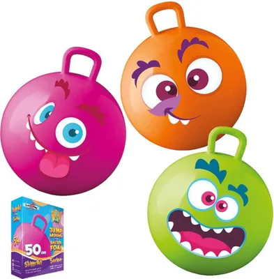 Produktbild von Gebro Harlekijn Hüpfball 50 cm. 3 Stk. 6+