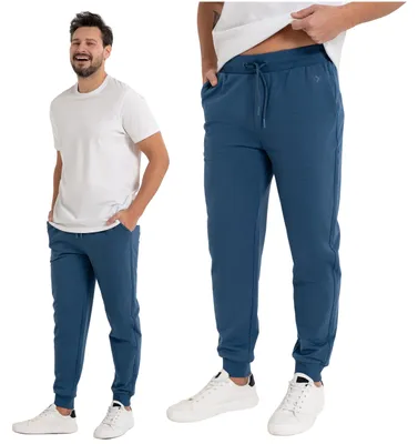 Produktbild von Moraj Herren Jogginghose mit Bündchen, mit Taschen – Blau, Größe XL, bequem