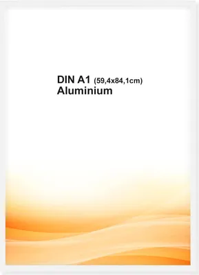 Produktbild von RAWWEST.BIS Alu Bilderrahmen 59,4x84,1 cm mit Plexi Rahmen für Bilder und Poster, Weiß