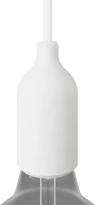 Image de Kit Creative-Cables pour douille E27 en silicone avec serre-câble dissimulé - Blanc