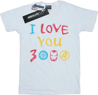 Obrázek produktu pro Marvel - Pánské tričko "Avengers Endgame I Love You 3000" BI9247 (S) (White)