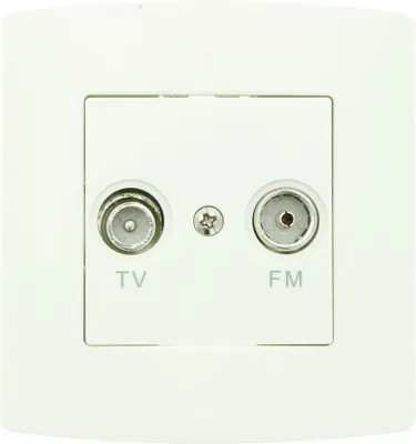 Image de Prise Tv\fm Blanche