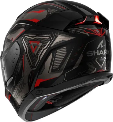 Produktbild von SHARK SKWAL i3 SKWAL i3 Helm Integralhelm Motorradhelm Rollerhelm mit Sonnenblende Schwarz Rot grau XS HE0822E-KAR-XS