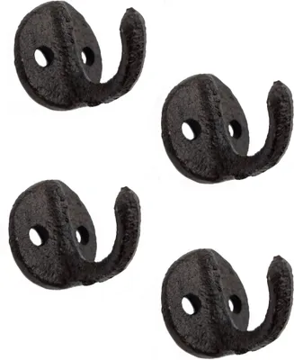 Obrázek produktu pro Sada 4 litinových háčků na zeď - Model: jednoduchý 4 cm (malý)