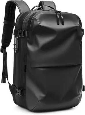 Produktbild von Laptop Rucksack für Herren - Travel Backpack Schultasche - Business Travel - Große Kapazität - 17 Zoll Laptop - Schwarz