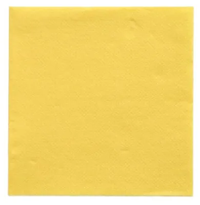 Produktbild von PAPSTAR Cocktail-Servietten 240 x 240 mm 3-lagig gelb 150 Stück