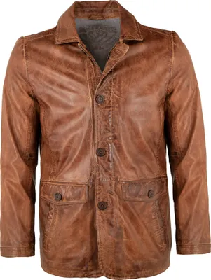Produktbild von MADDOX - Herren Lederjacke Lammnappa cognac : 50
