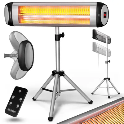 Obrázok produktu pre Infračervený ohrievač na terasu – výkon 2500 W – stojanový statív