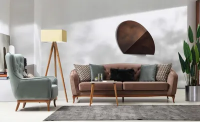 Productafbeelding van Garnituur, bankstel, luxe bank, 4+1 zitsgroep, woonkamer, stoffen designmeubels