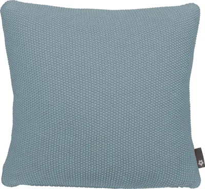 Produktbild von Pichler Baumwollgestrick uni Kissenhülle 2er Set 50 x 50 cm LOLA Rechteck fjord