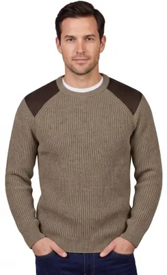 Produktbild von Barbour Pullover einfarbig braun Wolle normale Passform