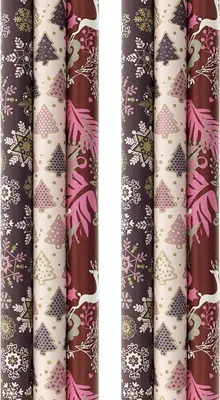 Obrázek produktu pro Vánoční dárkový balicí papír - balicí papír na Vánoce KE123 - 200 x 70 cm - 6 rolí
