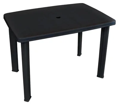 Produktbild von Gartentisch Anthrazit 101x68x72 cm Kunststoff