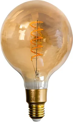 Zdjęcie produktu dla Shelly Vintage G125, Inteligentne żarówki, Wi-Fi, Jasny brąz, 802.11b, 802.11g, Wi-Fi 4 (802.11n), LED, E27