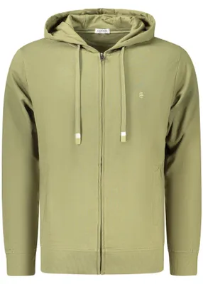 Immagine prodotto di Giacca da uomo verde con cerniera e cappuccio – Non foderata, elegante