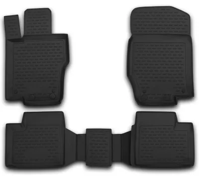 Gummi Fußmatten Set für Mercedes M-Klasse W164, Bj. 2006-2011, 4-teilig, schwarz