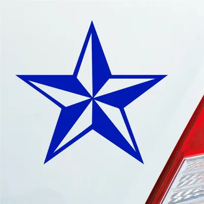 Produktbild von Auto Aufkleber Stern Stars Star 10x10 cm Dunkelblau Sticker Heckscheibenaufkleber