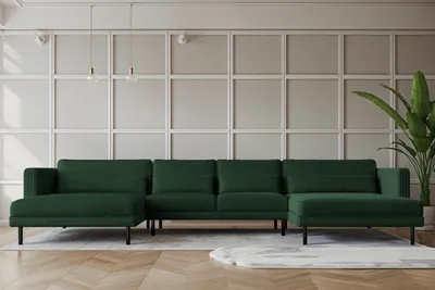 Produktbild von Kaiser Möbel Ecksofa DANI in U-Form,Stilvolles, stoff Poso Grün
