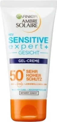 Obrázek produktu pro Garnier, Ambre Solaire, krémový gel na obličej, SPF 50+, 50 ml