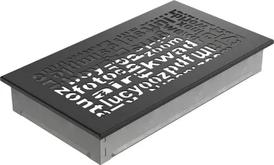 Zdjęcie produktu dla Kratka wentylacyjna kominkowa ABC 17x30 czarna