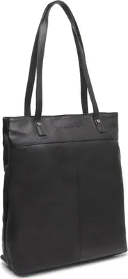 Zdjęcie produktu dla Torba na ramię z przegrodą na laptopa Solvia Shopper marki Chesterfield w kolorze czarnym
